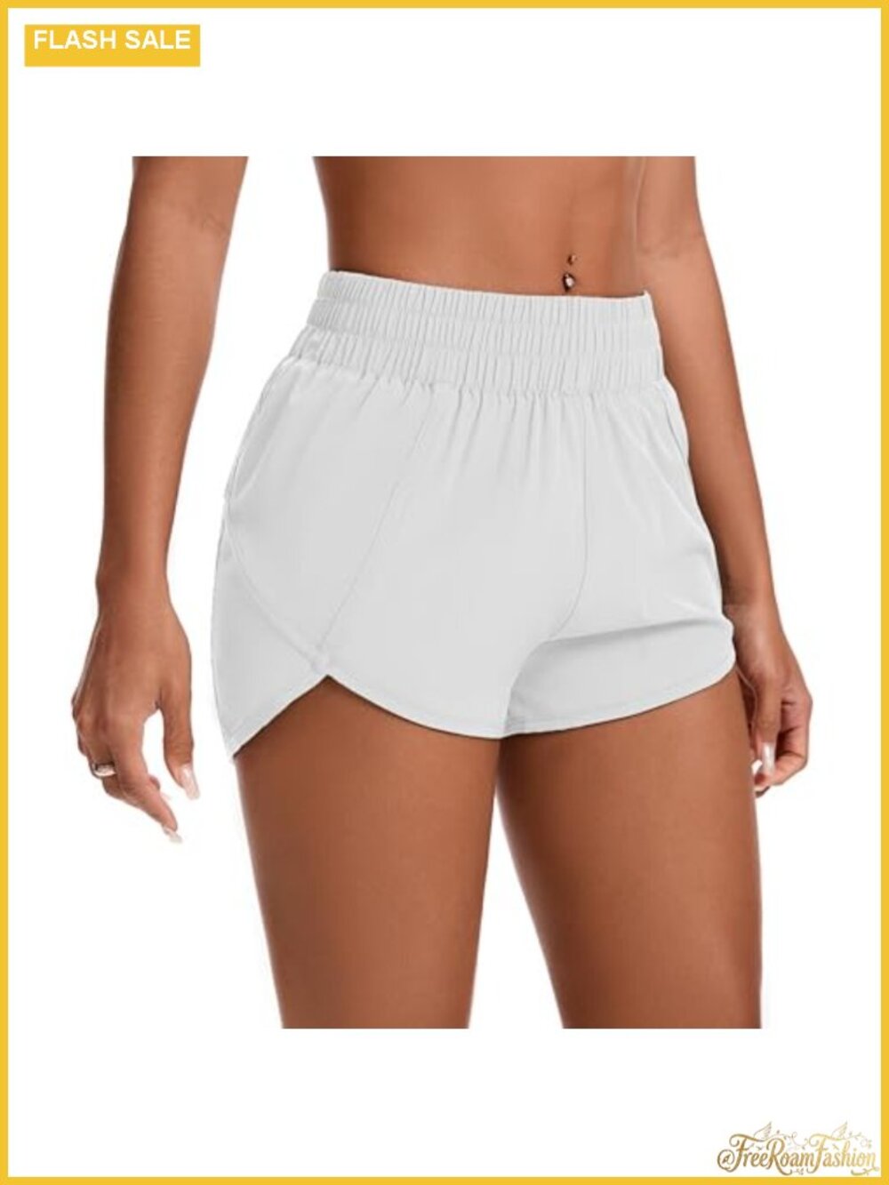 High Waisted Running Shorts for Women Quick Dry Athletic Workout Bottoms